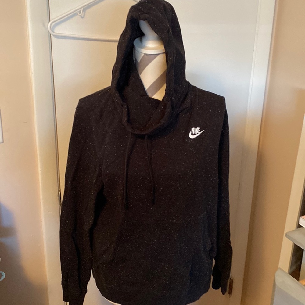 Nike hoodie size Large Black Speckled sweater